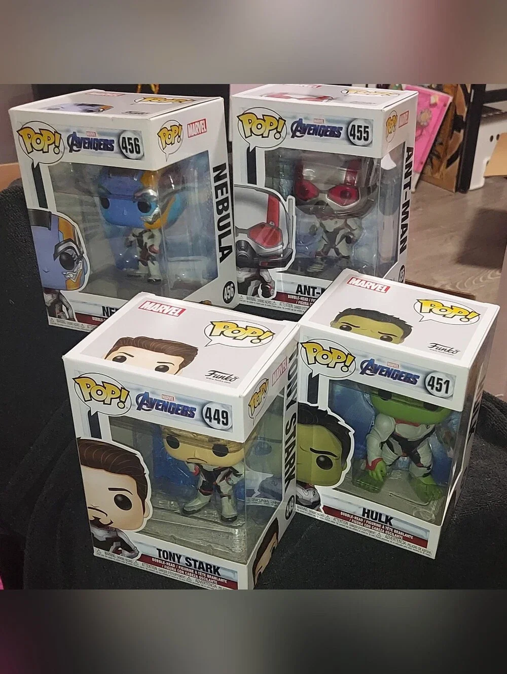 Funko Pop! Lot Marvel Avengers: Endgame (8 Figures)-IronMan/Hulk/Valkyrie/Stark